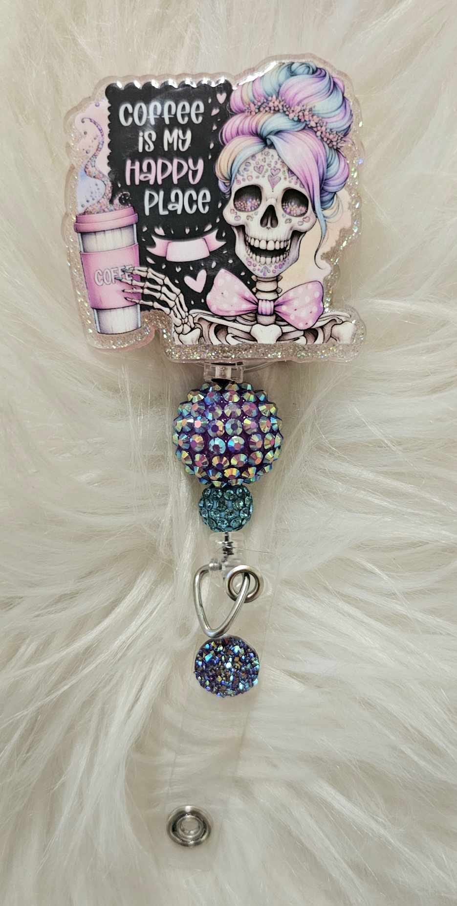 Coffee Is My Happy Place Badge Reel