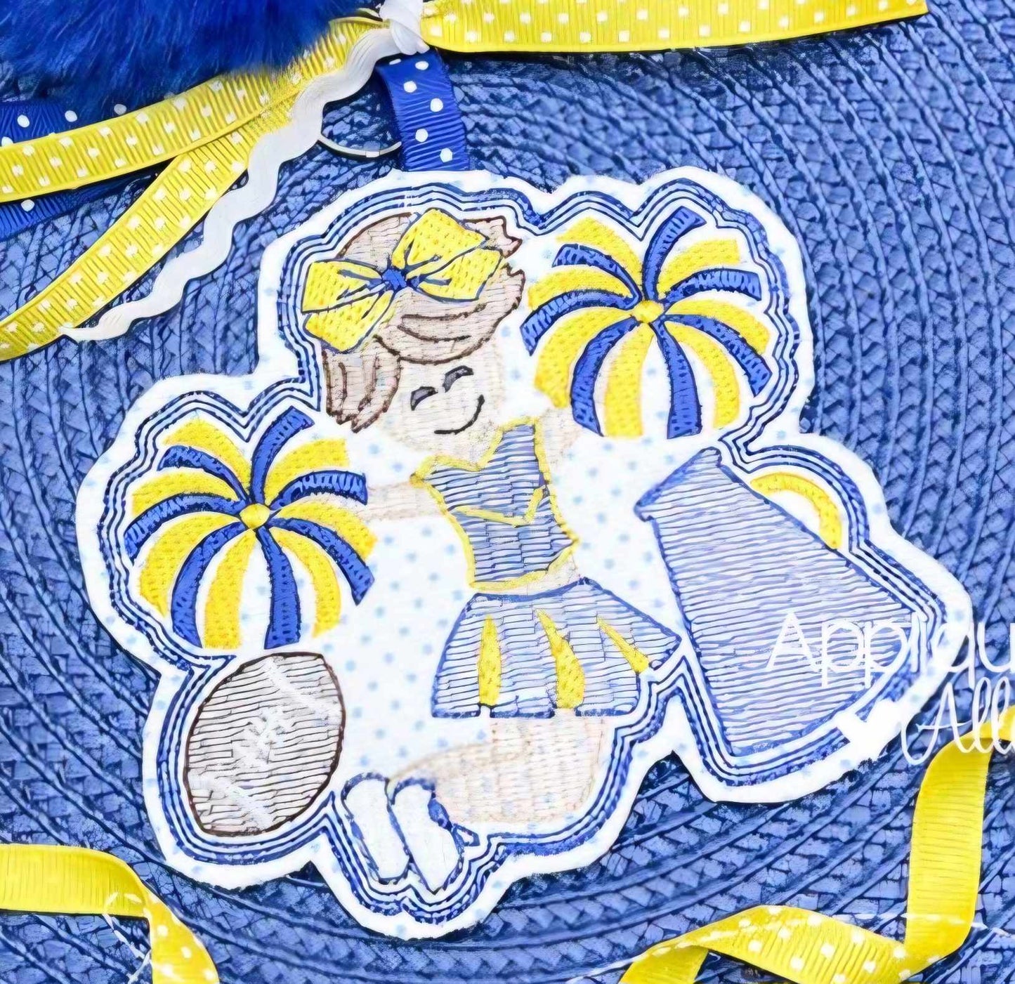 Cheerleader Embroidery Bag tag